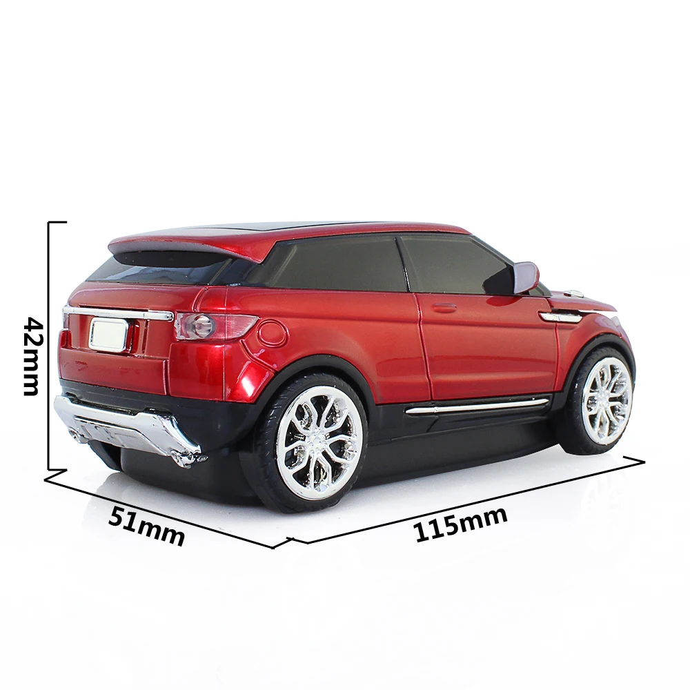 Ergonômico 2.4ghz mouse sem fio 3d legal suv esportes carro mouse usb óptico 1600dpi gaming ratos para computador portátil desktop presente do