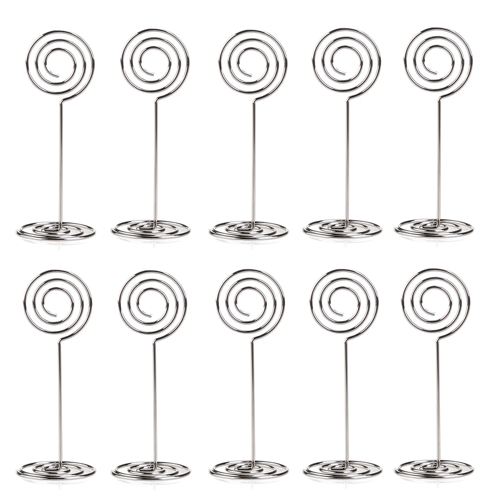 

24pcs Seat Holder Table Number Holders Photo Frame Wedding Paper Clips Menu Metal Birthday Party Banquet Decorations