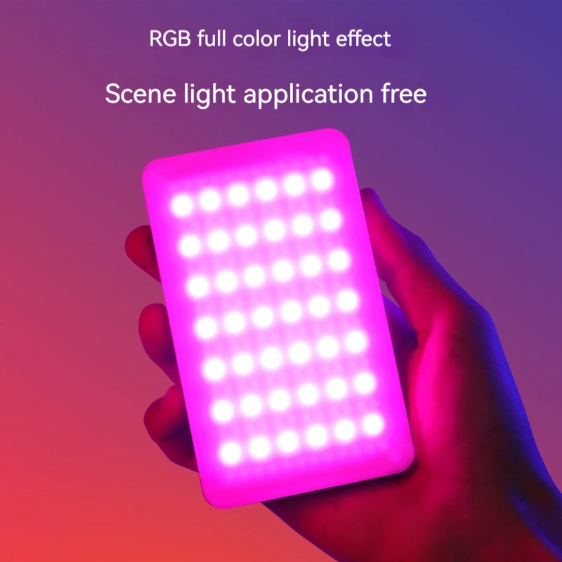 كاميرا صغيرة قابلة لإعادة الشحن M140 كاملة الألوان RGB للتصوير الفوتوغرافي ملء الضوء LED المحمولة الهاتف المحمول صورة شخصية البث المباشر الفيديو الضوئي