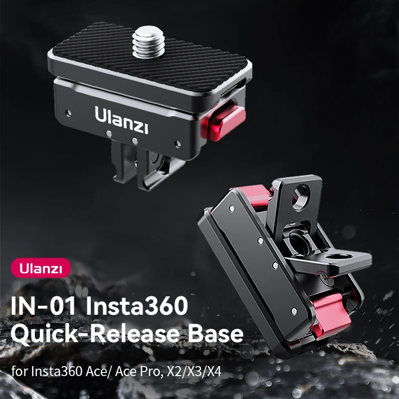 

Ulanzi Magnetic Quick Release Mount for Insta360 X4 X3 ONE X2 ONE R ONE X ONE RS Ace Pro Camera Photography Accessories