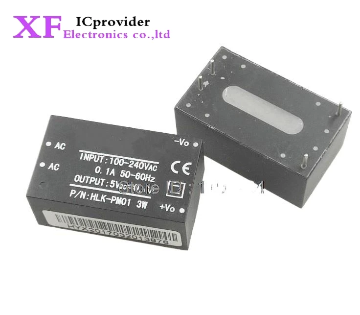 10pcs/lot AC-DC isolated power modules turn 220v 5v, switching step-down power module HLK-PM01 Best quality