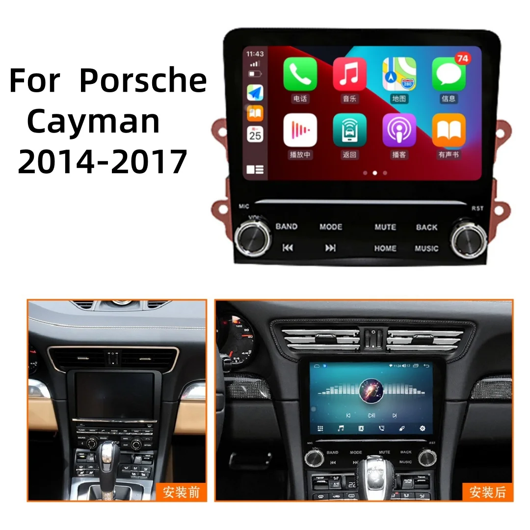 

7'' Android Car Stereo Radio Multimedia Player Head Unit For 2014-2017 Porsche Cayman/Boxster/911 GPS Navigation 4G WIFI Carplay