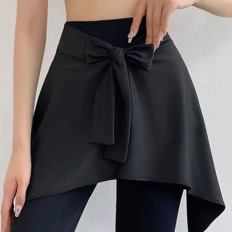 95AB Frauen Yoga Tennis Selbst Krawatte Abdeckung Up Wrap Rock Hüfte Bedecken Schal Brief Drucken Workout Laufen Krawatte Up