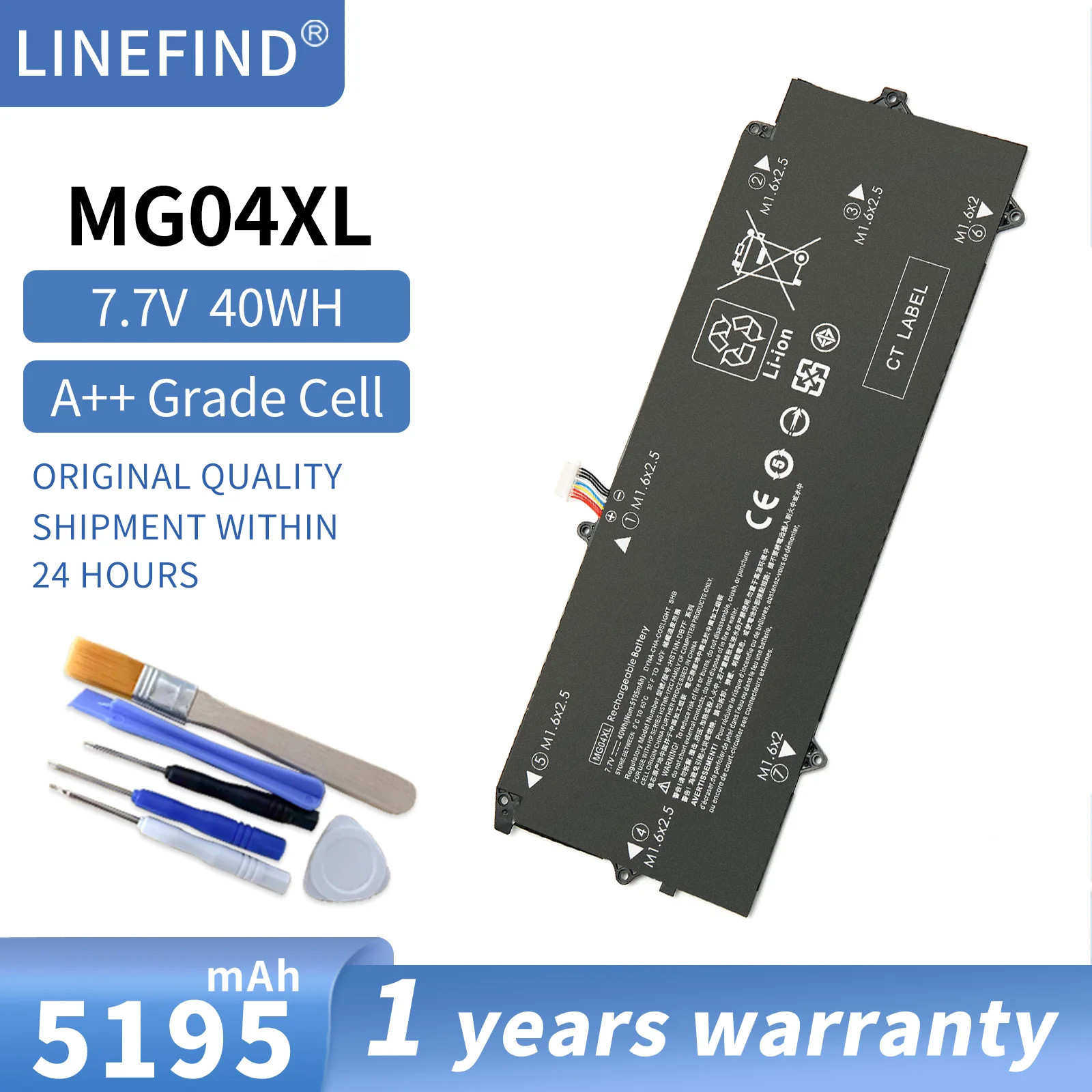 

MG04XL Laptop Battery For HP Elite X2 1012 G1 Series MG04 812060-2B1 812060-2C1 812205-001 812148-855 HSTNN-DB7F 40WH