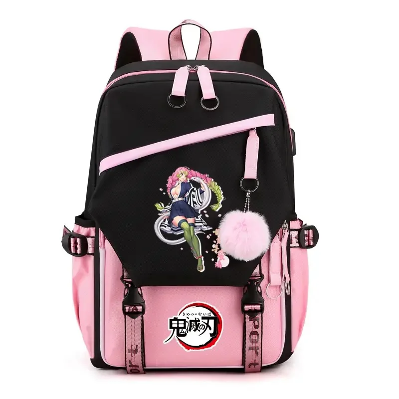 

Kimetsu No Yaiba Backpack Teenarges Schoolbag Children Book Bag Anime Hashira Geiko Hen Kanroji Mitsuri Travel Outdoor Bags