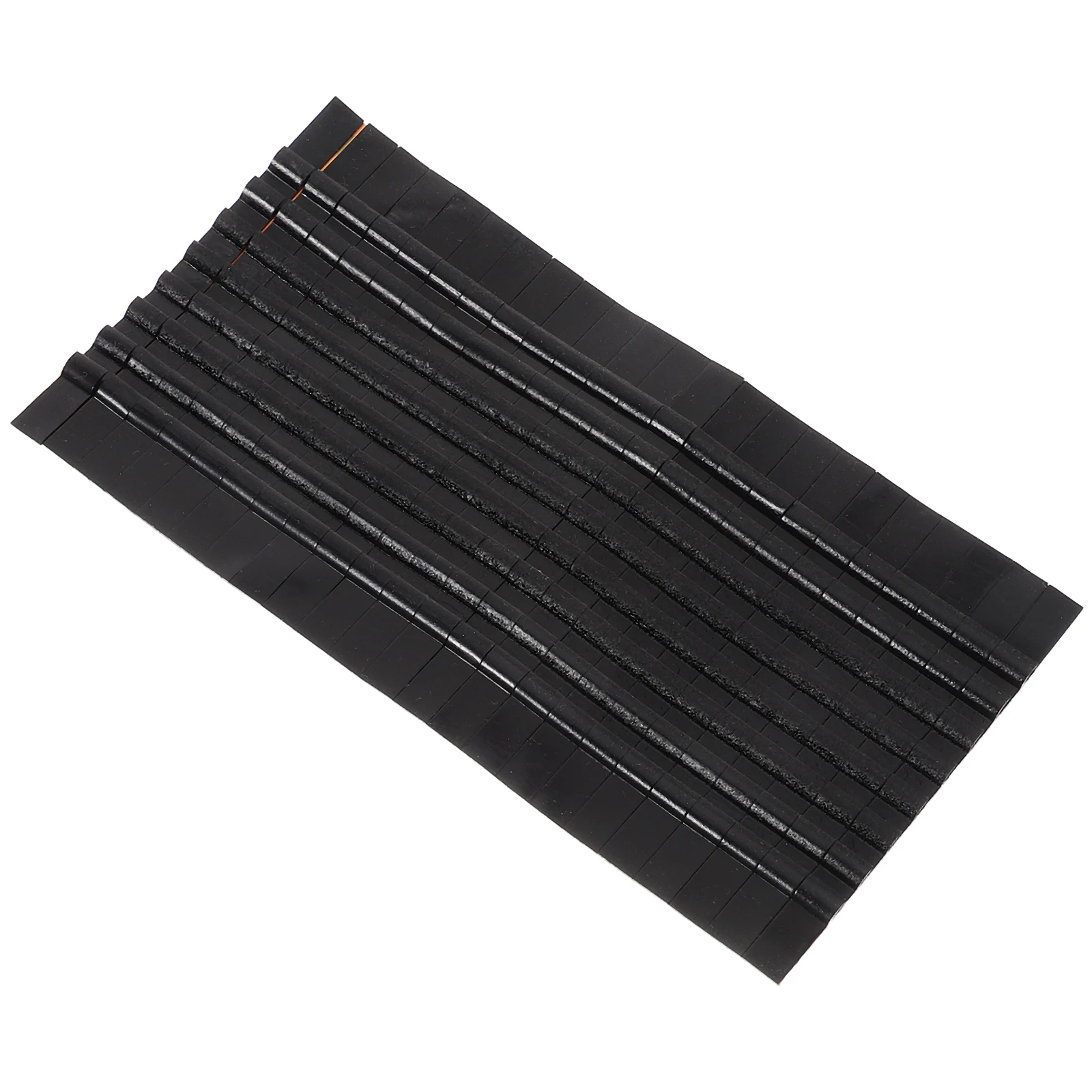

100pcs Anti-slip Hanger Grips for Wooden Clothes Rack Silicone Strips Non-skid Black Travel Light Weight Storage