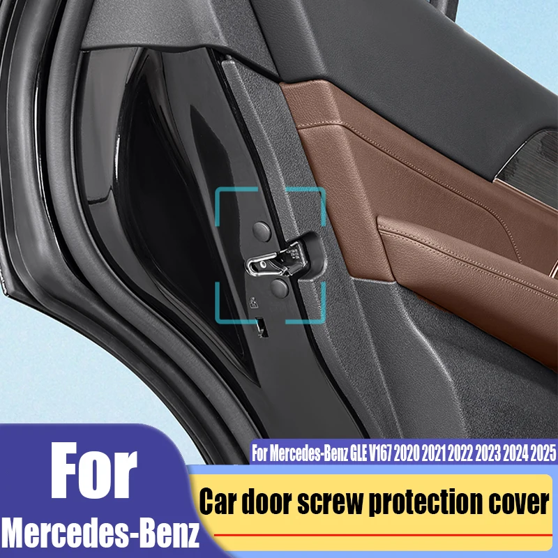 

For Mercedes-Benz GLE GLS V167 X167 2020-2025 car door screw protection cover modified car interior decoration accessories