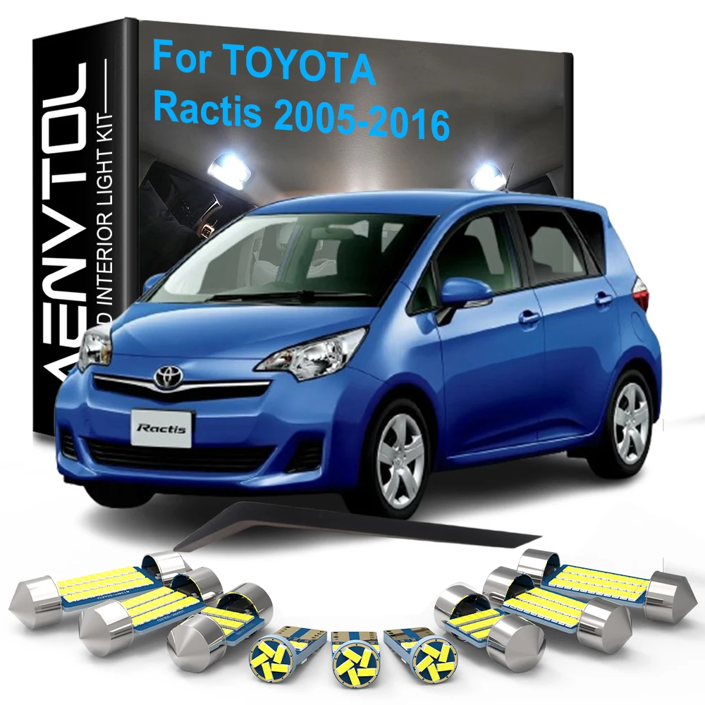 Auto Zubehör LED Innen Lichter Kit Canbus Für Toyota Ractis 2005 2006 2007 2008 2009 2010 2011 2012 2013 2014 2015 2016