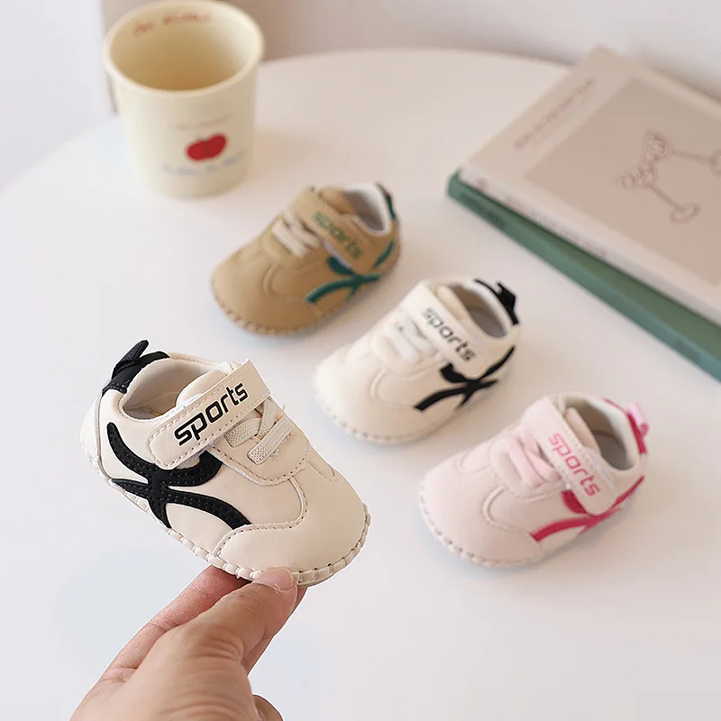 Spring and Autumn 2026 New Style Soft-Soled Baby Shoes for Boys and Girls 0-1 Years Old Anti-Slip Breathable Single Shoes