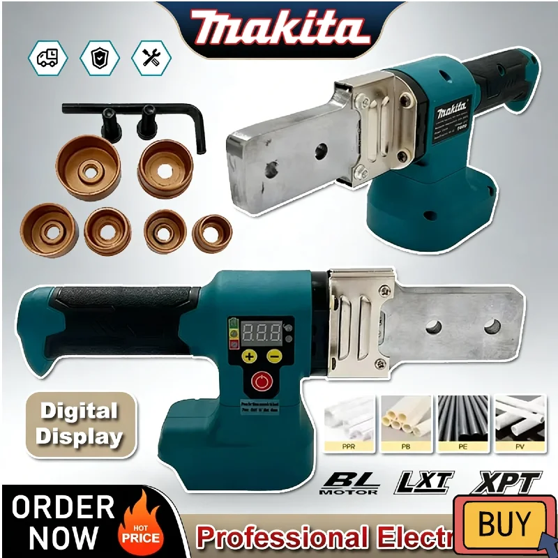 makita-electric-pipe-welding-machine-cordless-fuser-ppr-pe-soldering-iron-plastic-tube-pp-heating-hot-melt-18v