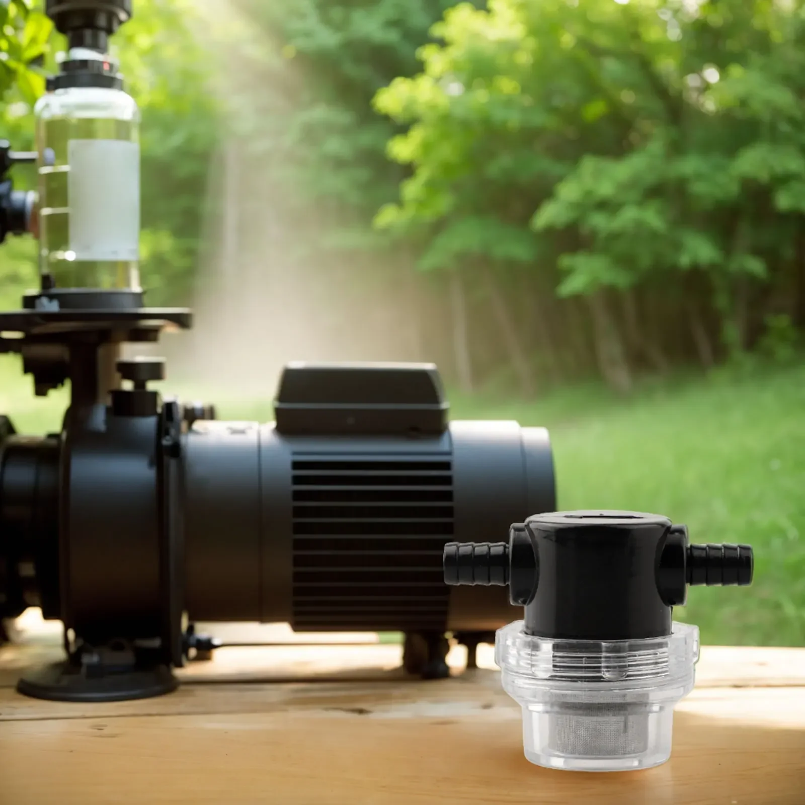Filtros de bomba de água, pulverizador de tubo rotativo em linha, pré-filtro em linha aprimorado, filtro de poço para bombas de água, equipamento de tubulação de fonte