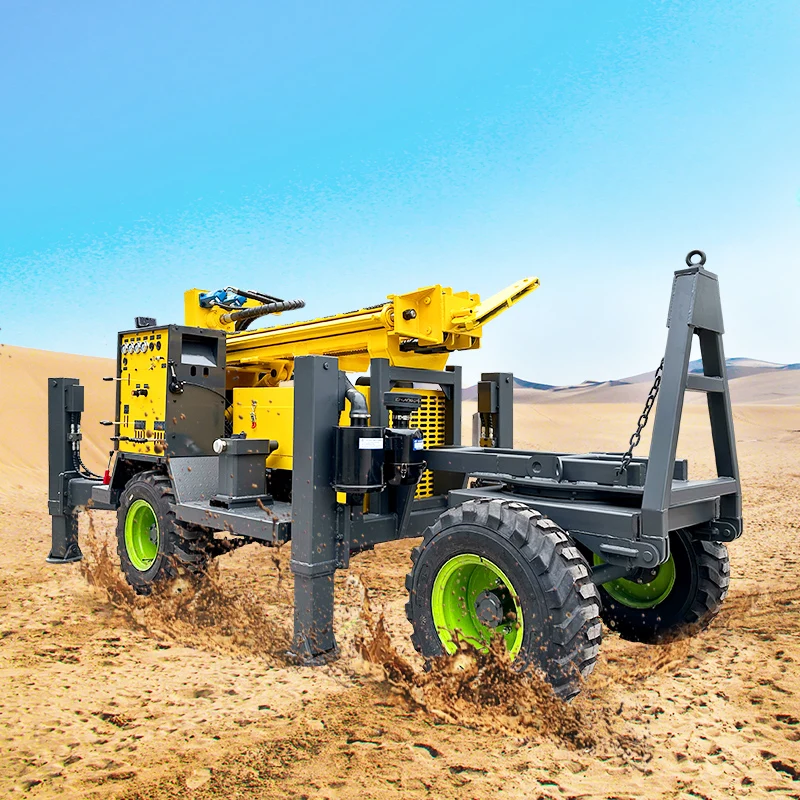Customized Diesel Crawler SelfPropelled Pneumatic Water Well Drilling Rig with Stably Operating Supporting Pump Drilling Machine