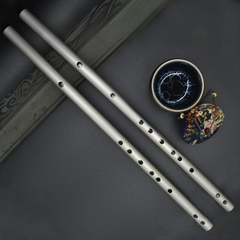 Stainless Steel Flute Durable Portable Transverse Flutes Beginner Anti Fall Professional Flute Performance Musical Instruments