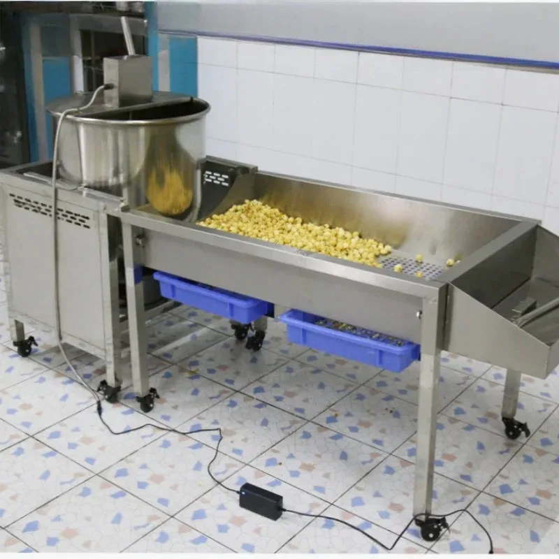 

【 Hot】Industrial Automatic Popcorn Machine Kettle Caramel Maker Corn Puffing Popcorn Machine