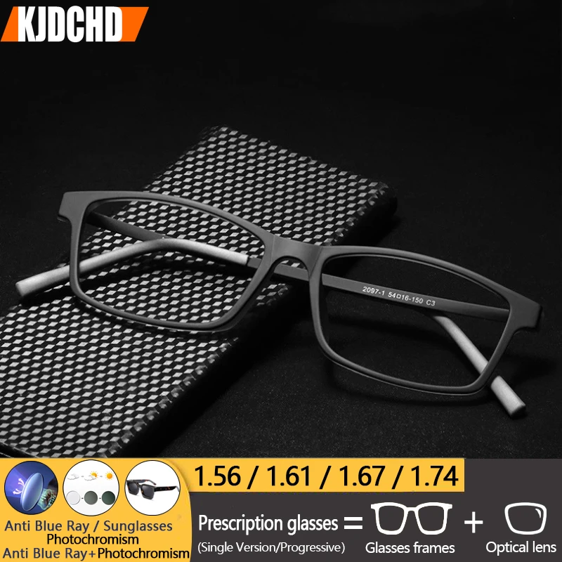 

Винтажные титановые очки в круглой оправе, фотохромные мужские оптические очки по рецепту, прогрессивные очки для близорукости, астигматизма, дальнозоркости