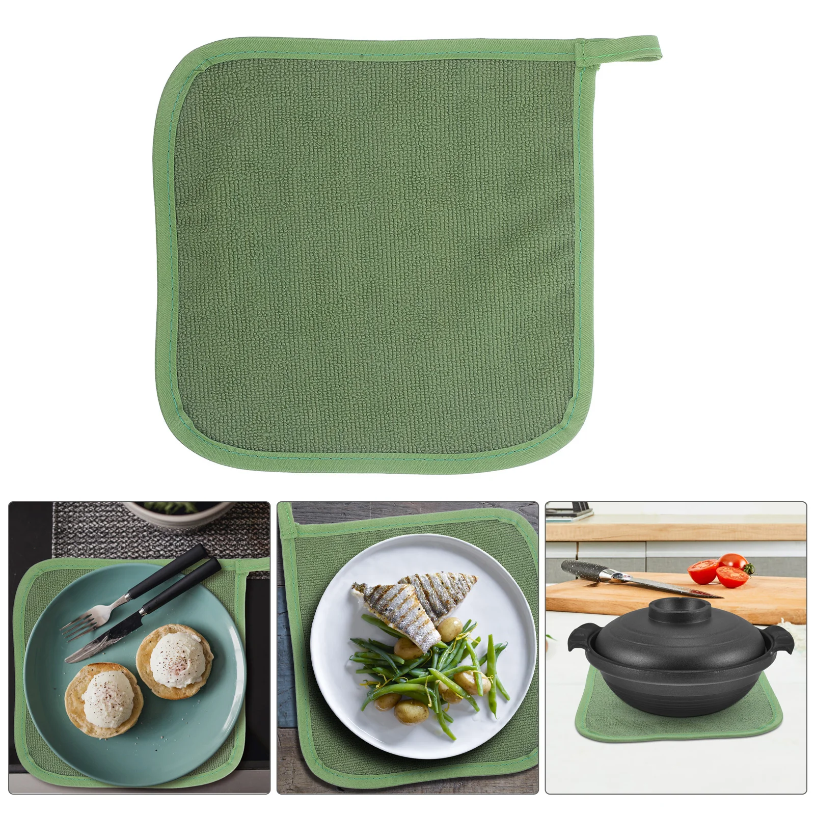 

4Pcs Cotton Pot Holders Heat Insulating Mats for Kitchen Dining Table Mat Hot Dish Pads Anti-Scalding Pot Holders Bulk