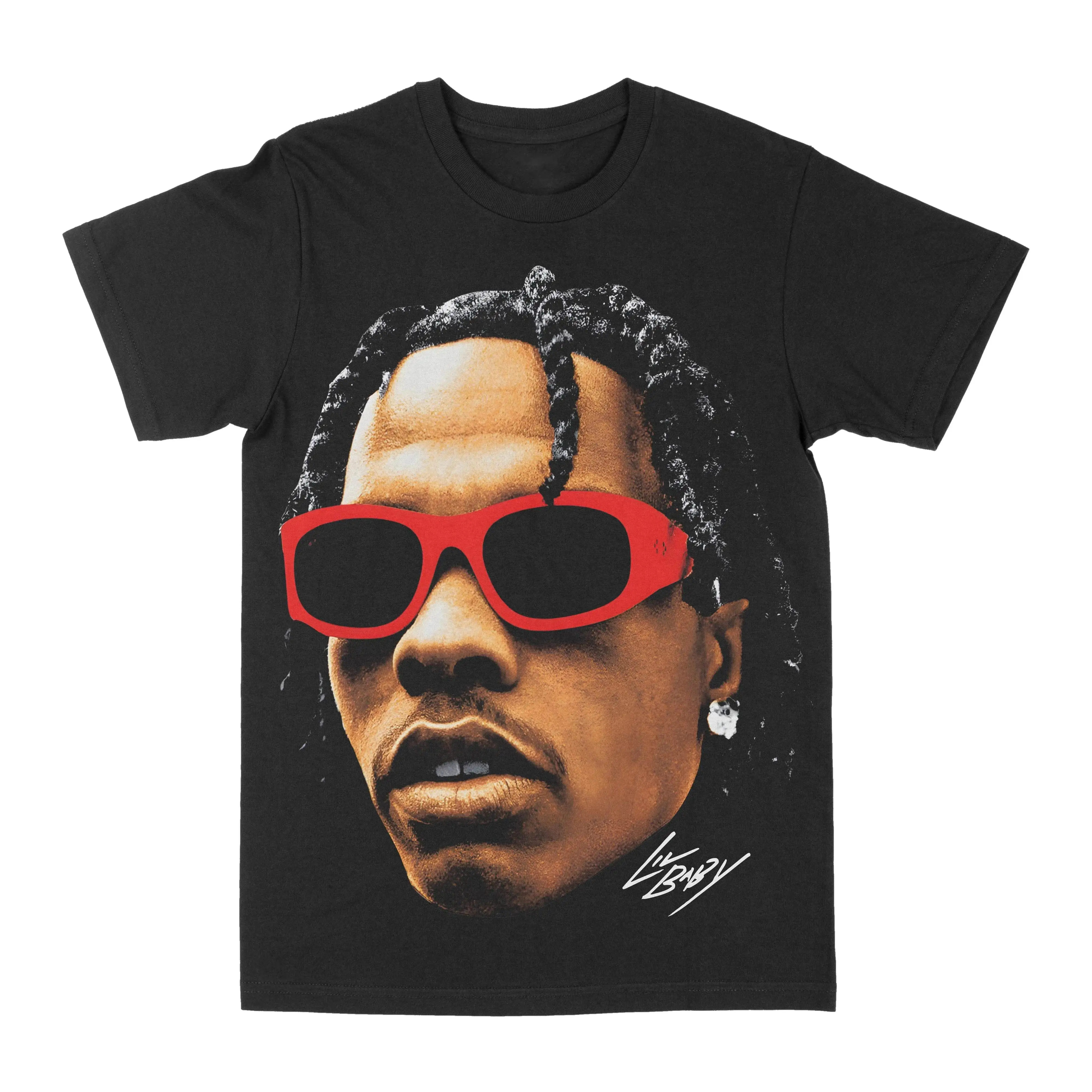Lil Baby Summer T-Shirt for Men Graphic T Shirts Tops Man Clothes Cotton Men's T-shirts New Shirts and T-shirt Y2K Oversize High