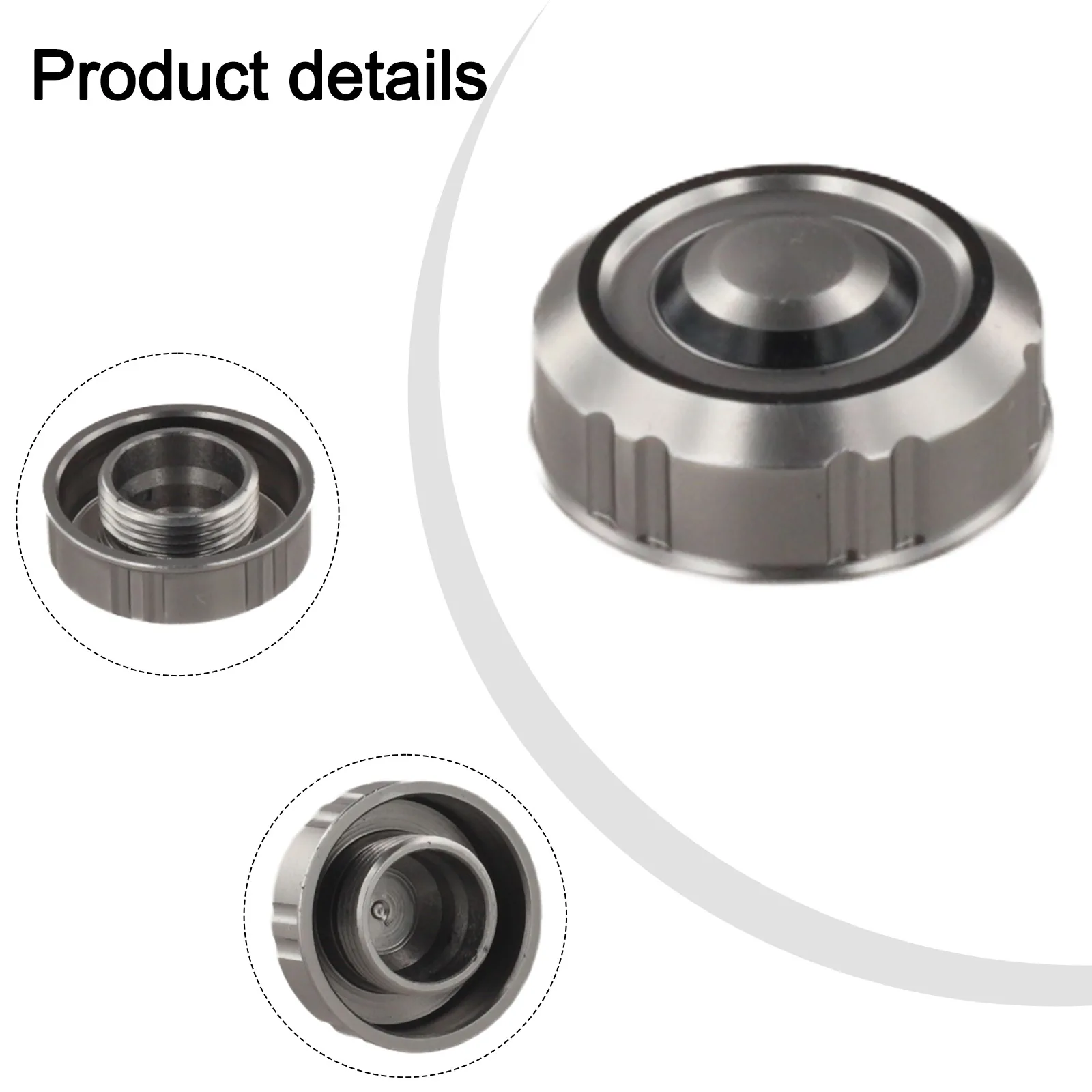Aluminum Alloy Reel Handle Metal Dust Cover Rocker Arm Handle ECOODA for Reel Handle Black And Silver Finish Easy Installation