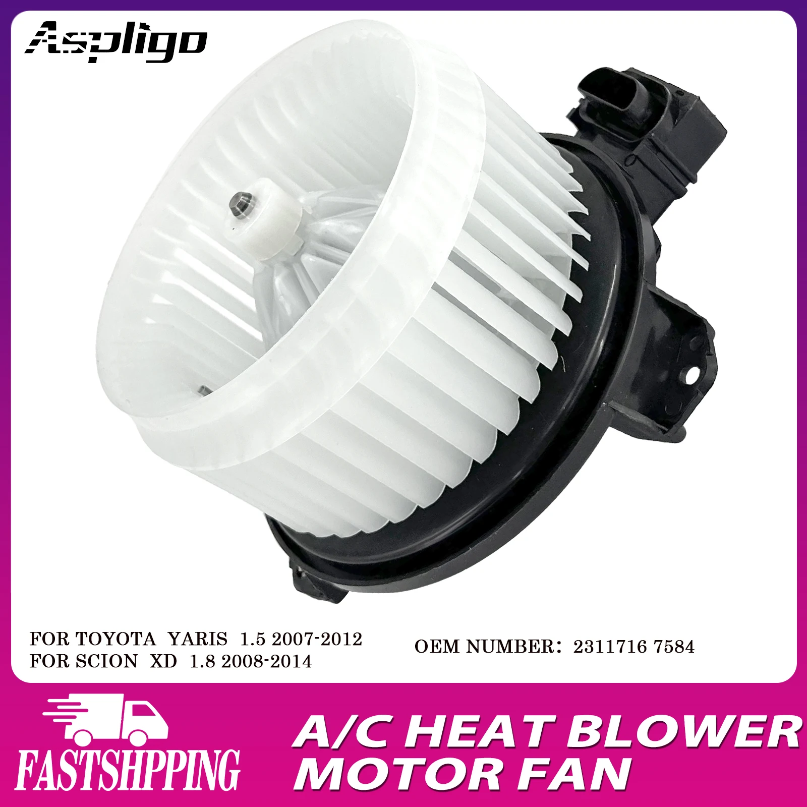 

Aspligo новый вентилятор переменного тока обогревателя для Toyota Yaris 1.5 2007-2012/для Scion xD 1.8 2008-2014 2311716 7584