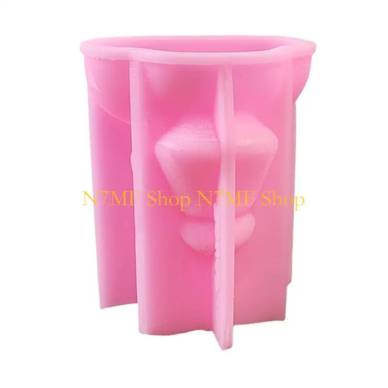 

N7MF Easy to Demold Silicone Mold Portrait Sculpture Mould Jewelry Making Tool