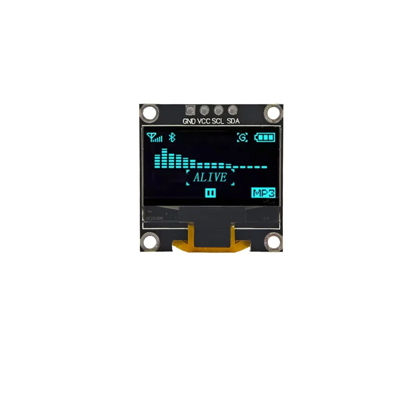 0.96 Inch OLED LCD Screen, 128x64 Dot Matrix, SSD1315 Driver Display Module