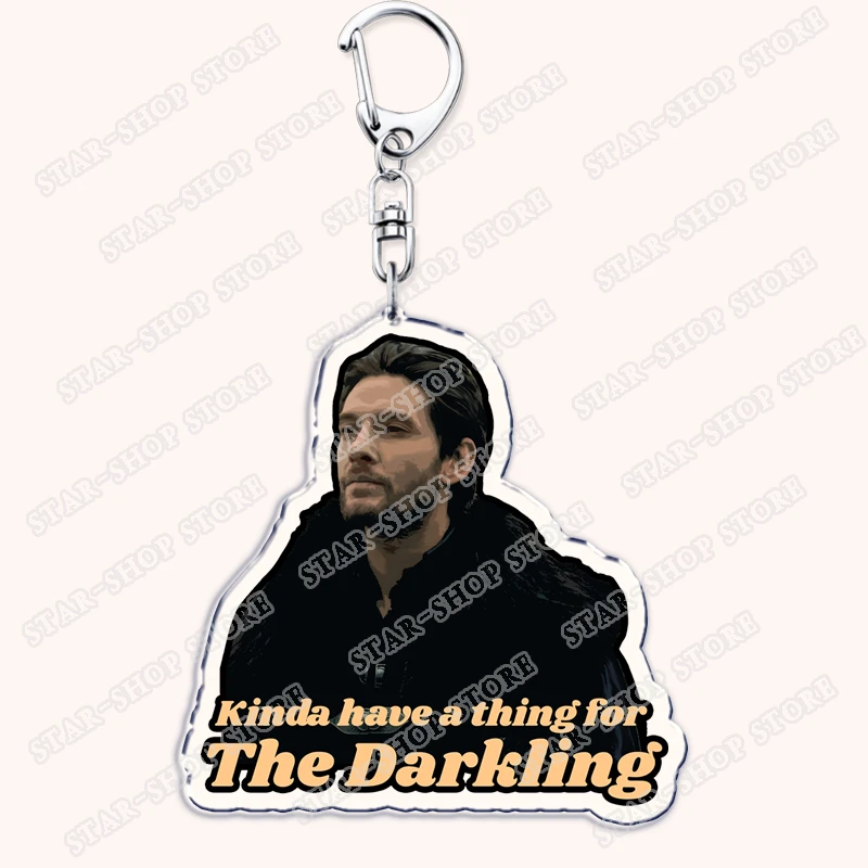 Popular Game The Darkling Keychains for Accessories Bag Shadow and Bone Grishaverse Key Chain Ring Gifts Gamer Friends Keyrings view 4