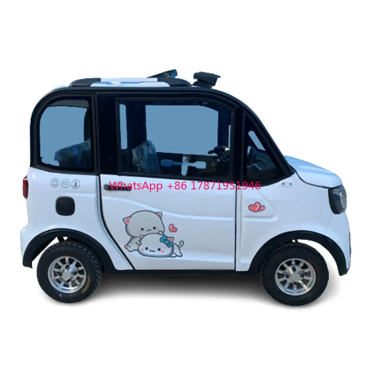 Factory best price Enclosed small style 4 wheel electric mini car with handle bar