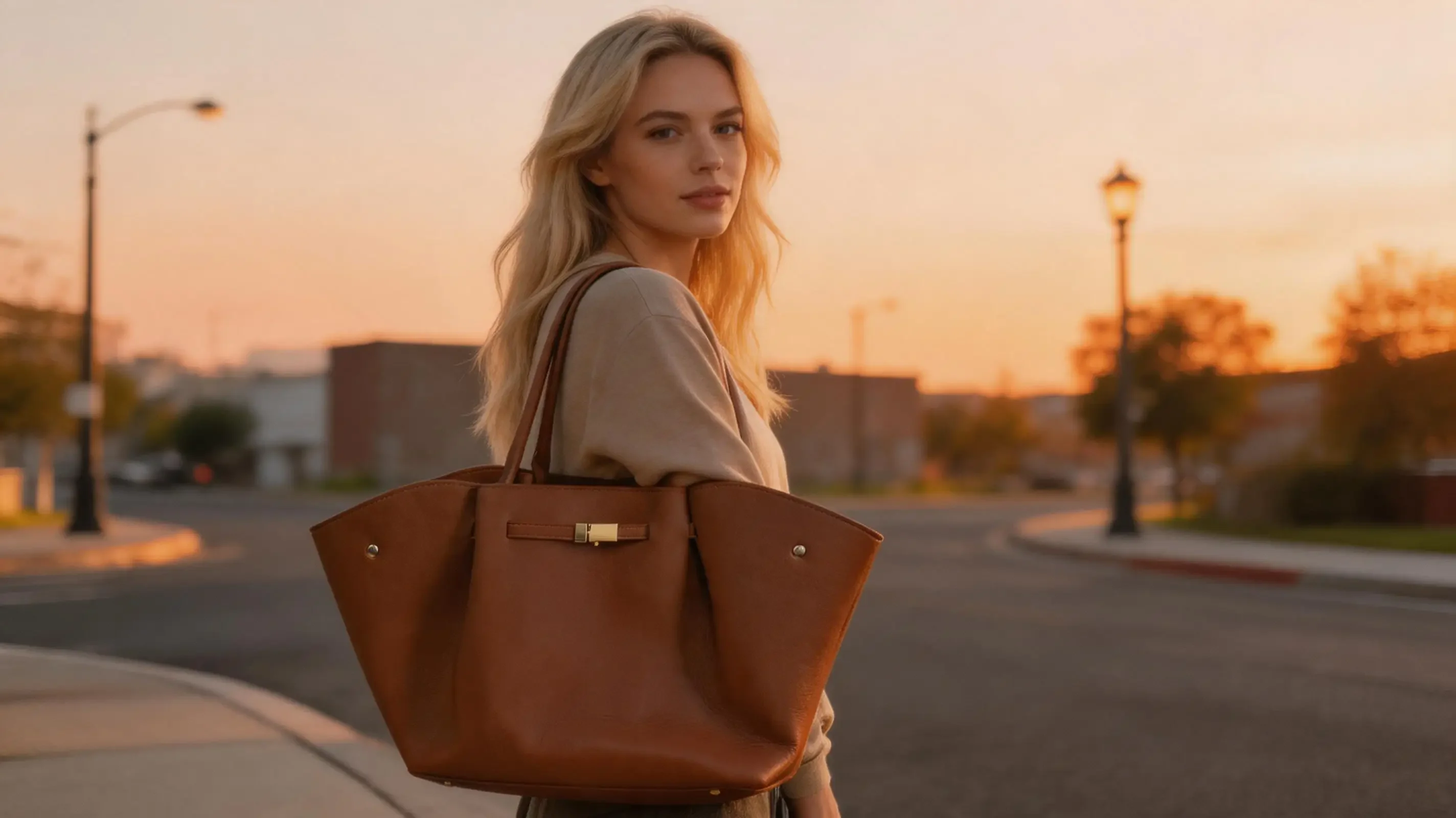 Women's Large-Capacity PU Leather Tote Bag with Lychee Pattern, Suitable for Commuting, Soft Leather Dumpling Bag