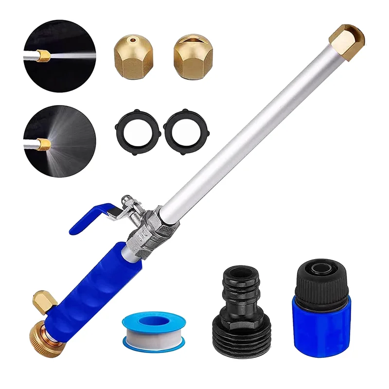 Nozzle Power Washer Hose Jet For Garden 2-In-1 High Pressure Washer Tools With 2 Different Nozzles Quick Connectors