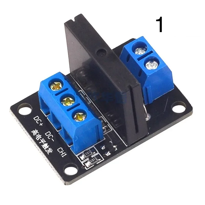 10pcs/lot 1 2 4 6 8-Channel Solid-state Relay 5V 12V 24V Module  High/Low Level Trigger 250V2A DC AC