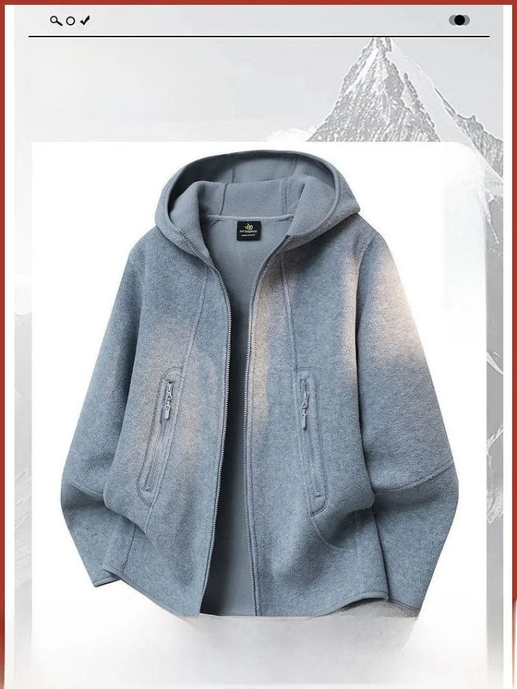 

Мужская куртка с капюшоном на подкладке Fce, уличная теплая свободная одежда, повседневная свободная посадка, осень-зима, молодежная мода, длинный рукав из полиэфирного волокна...