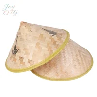 New 1PC Rice Farmer Hat For Men Women Chinese Bamboo Hat For Adult Unisex Cosplay Conical Sun Cap Handwoven Fisherman Hat