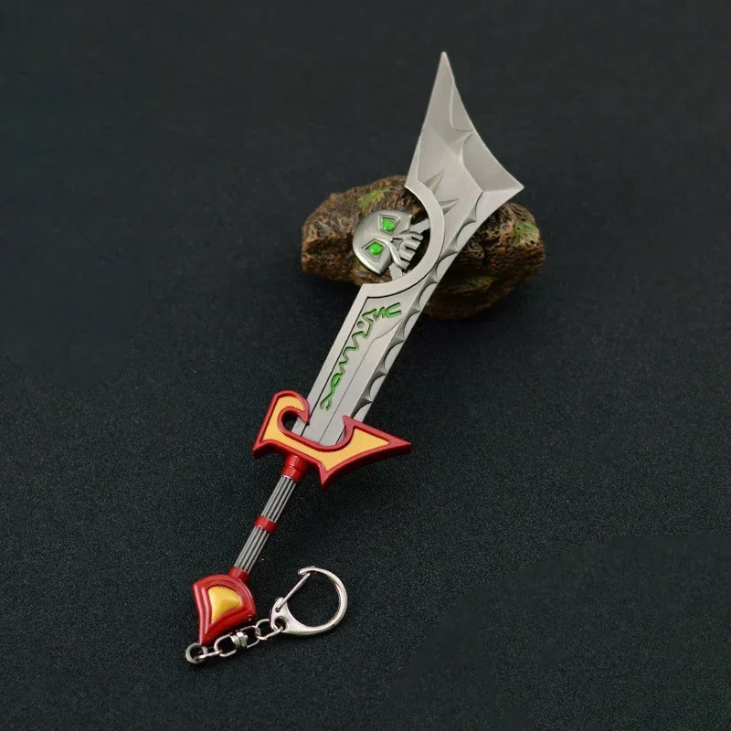 World of Warcraft Arma Ashbringer Morgraine, Incrustação de Diamante, Metal Anime Jogo Katana, Espada Samurai, Brinquedos Artesanato Presente, 18cm