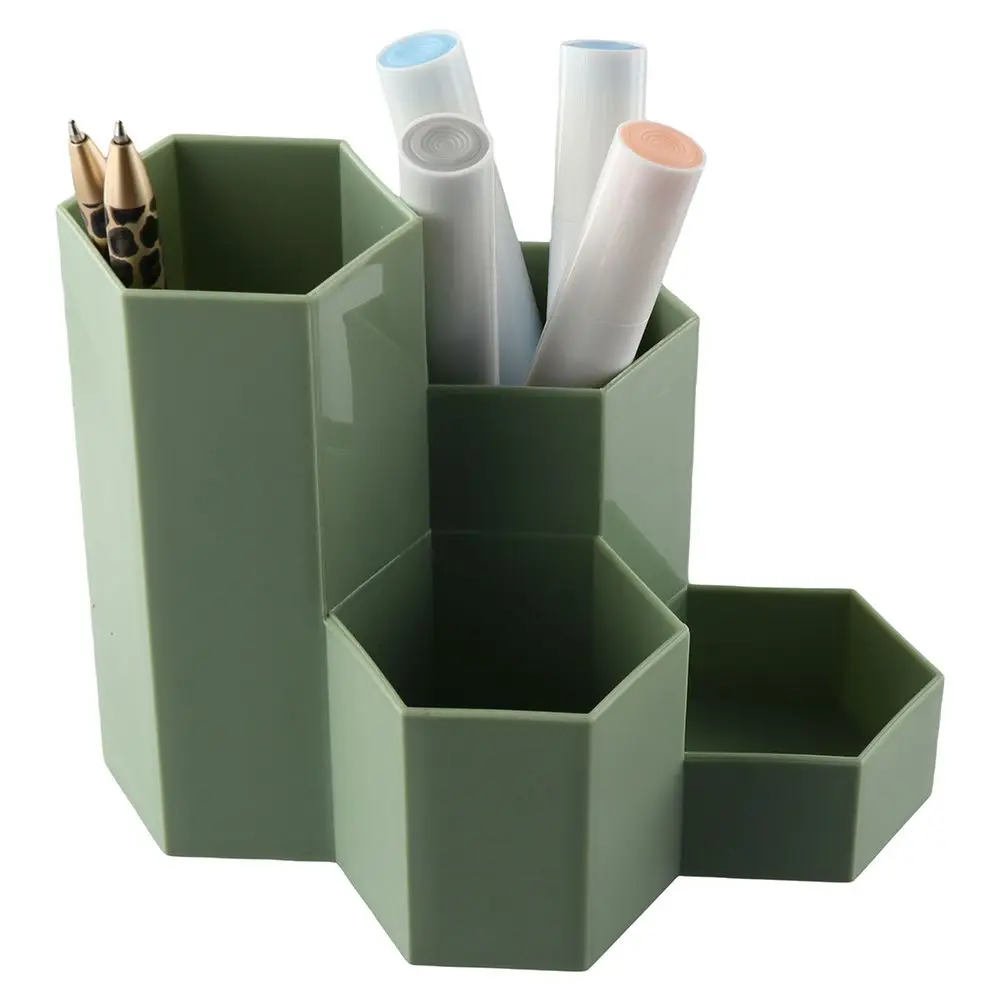 Plastics Multi-function desk organizer Cute Green Tissue box Cover cute pen holder Office