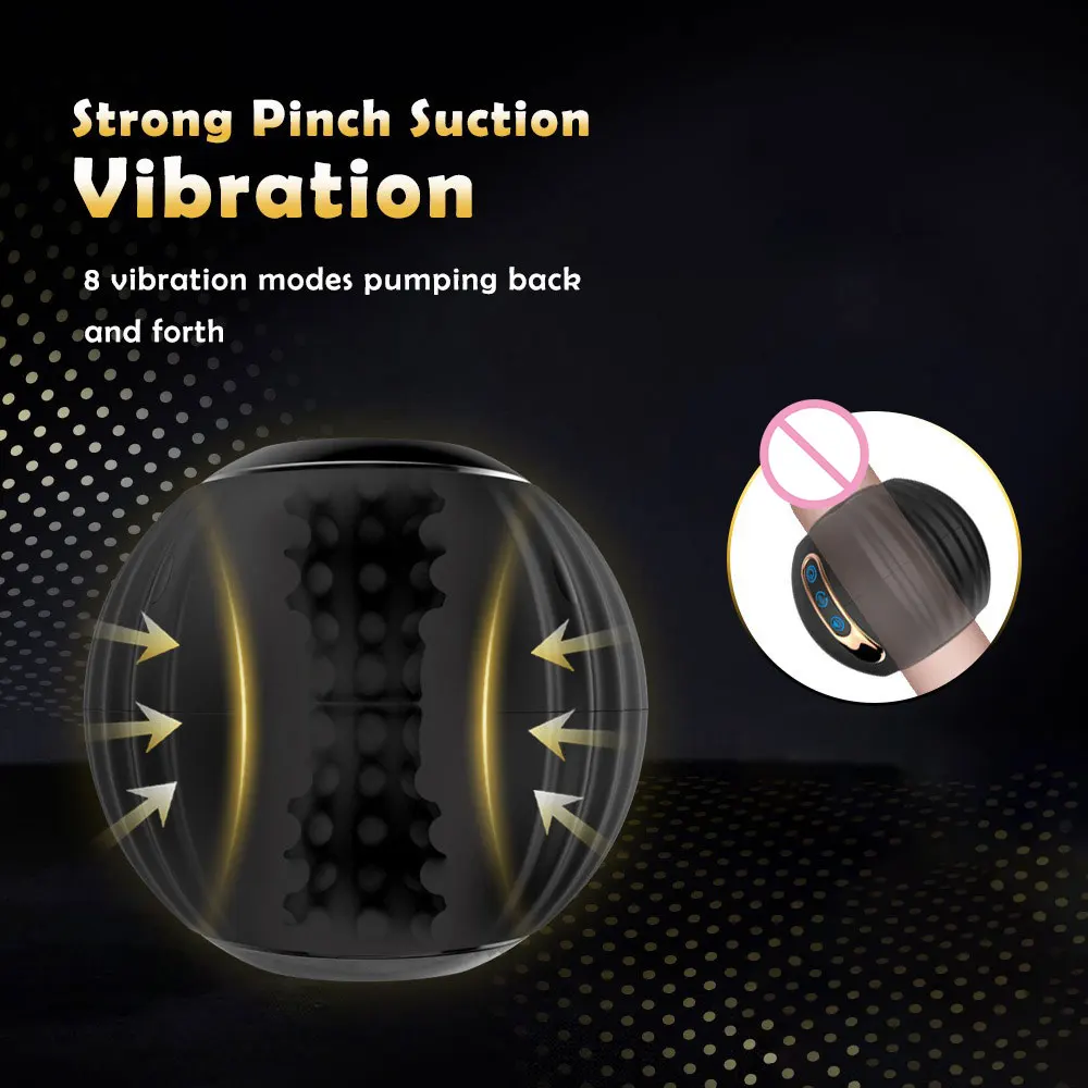 Fully automatic male penis vibrator adult masturbator automatic retractable adu… - Image 3