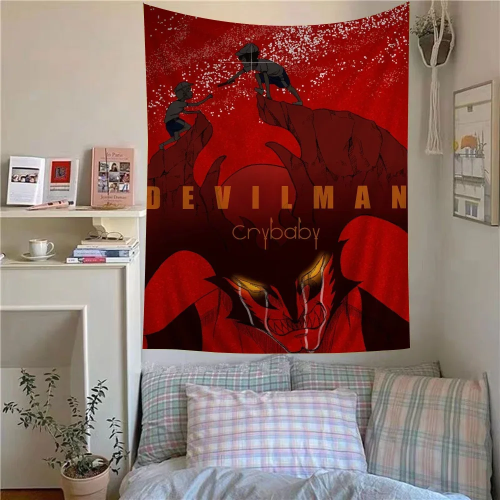 Anime Devil man Crybaby Cartoon Tapisserie Wandbehang Dekoration Haushalt Wohnkultur