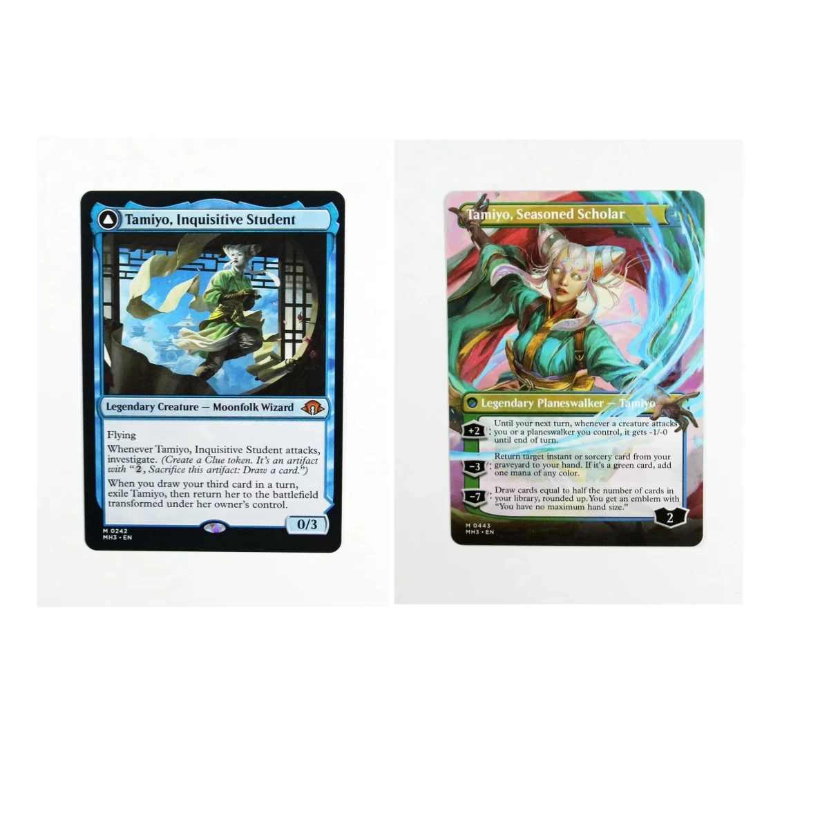 Tamiyo, Inquisitive Student (MH3) Holo TCG لعبة الورق السحرية أعلى جودة الوكيل أوراق اللعب مجلس لعبة بطاقات التداول الوكيل