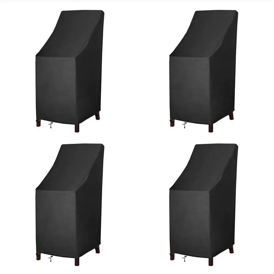 

Чехол для садового стула, складные уличные чехлы, прочные чехлы для барных стульев из оксфорда 600D, сверхпрочные водонепроницаемые высокие уличные чехлы