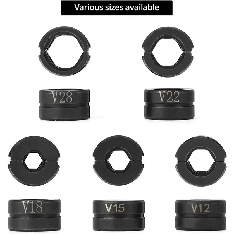 B08B-10 Pieces Press V Contour, V12/15/18/22/28 Mm Contour For Crimping Pliers Copper Pipe