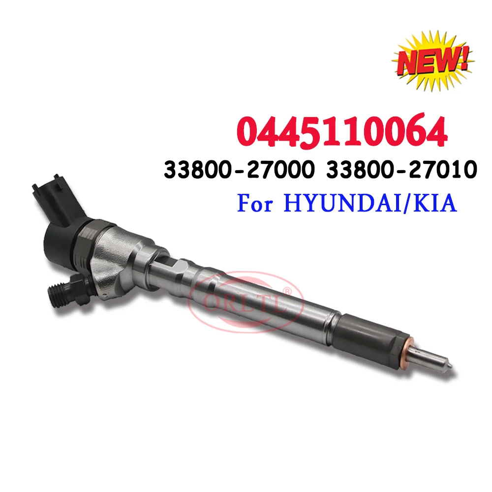 0445110064 Common Rail Diesel Fuel Injector 0 445 110 064 ORLTL 0445 110 064 for BOSCH Hyundai Kia 33800-27000 33800-27010