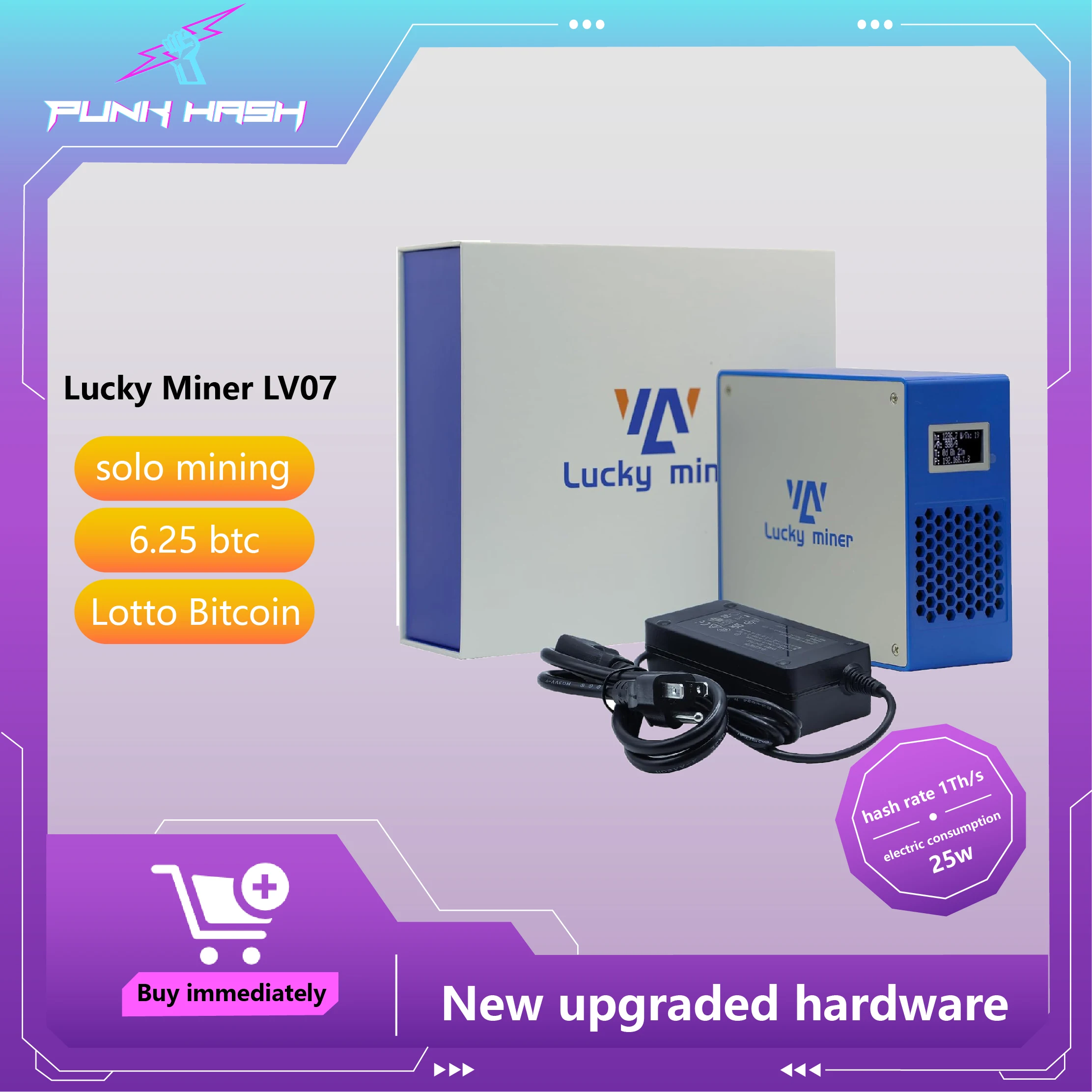 BTC Miner LuckyMiner Lv07 Nerdminer Mining Crypto Miners Bitcoin Miner Crypto Machine Bitax Btc Lv07