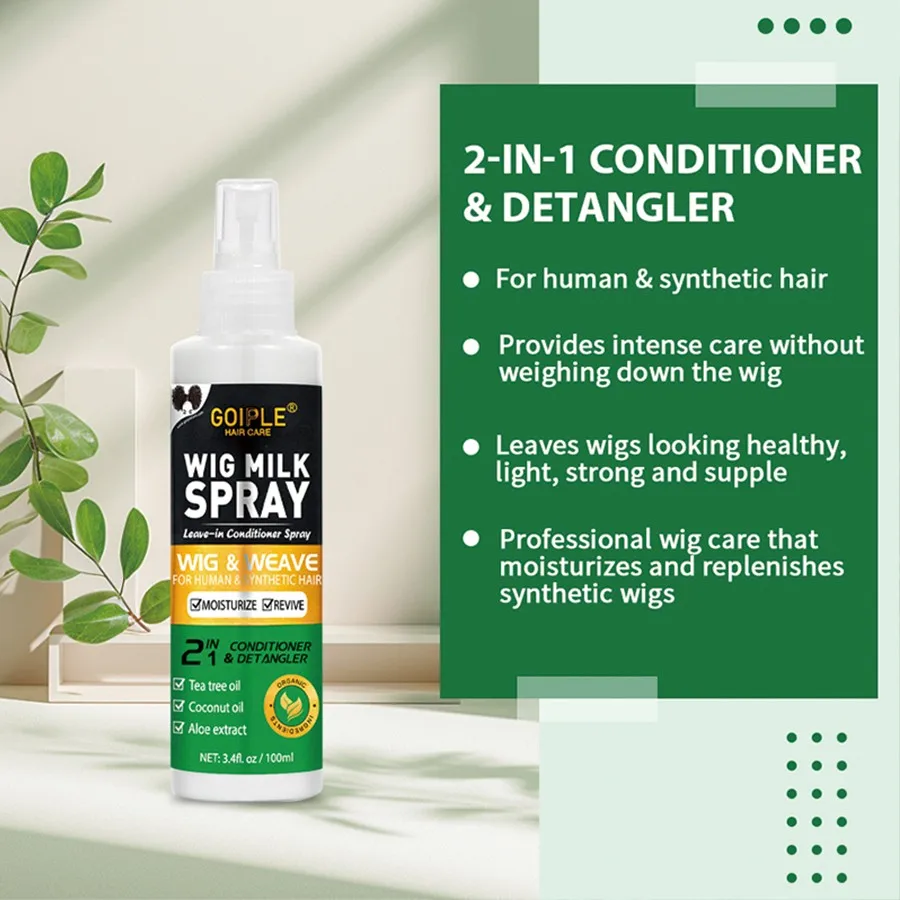 Kit Spray Sciogli Pizzo Goiple e Spray Latte per Parrucche, Rimuovi Colla per Pizzo Impermeabile a Tenuta Estrema Senza Residui Bianchi, Set Installazione Parrucche