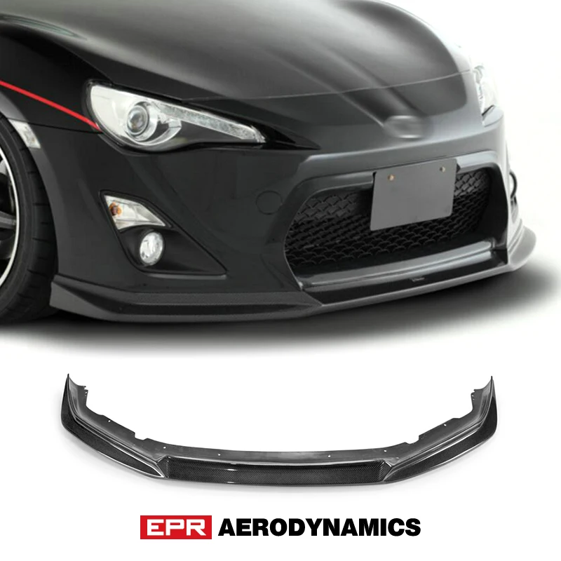 Car Accessories For FT86 VRSA1 Style Front Lip (For Pre-facelift Only) Carbon Fiber Front Lip Glossy Finish Bumper Splitter Kit