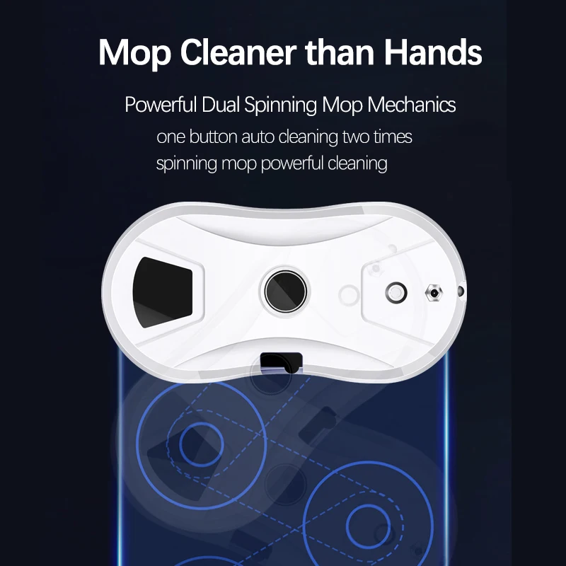 고급 완전 자동 전기 물 스프레이 창 청소 기계 가정용 이동식 및 지능형 원격 제어