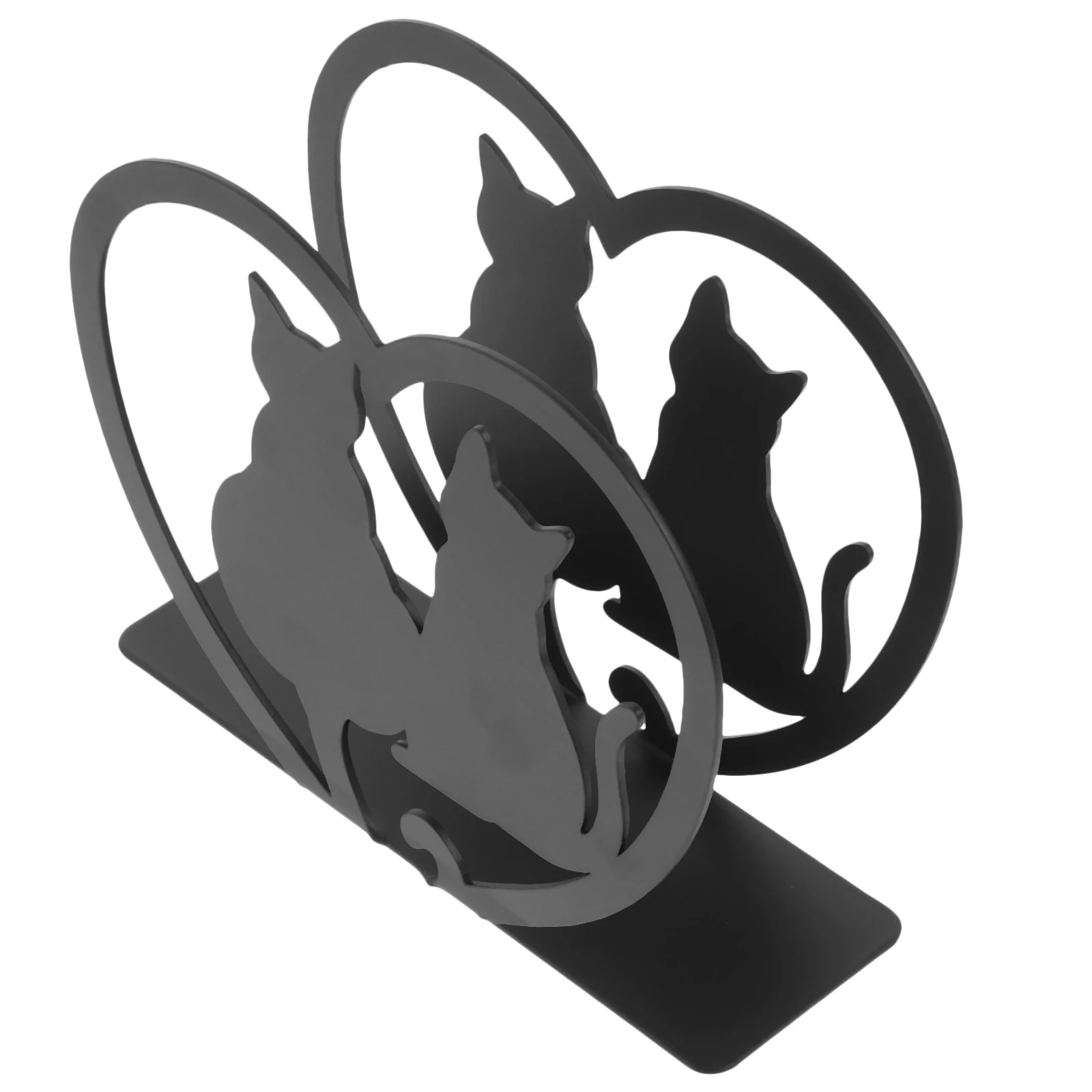 

Iron Napkin Holder Cat Design Metal Tissue Holder Decorative Stand for Home Kitchen Dining Table Restaurant Party Wedding