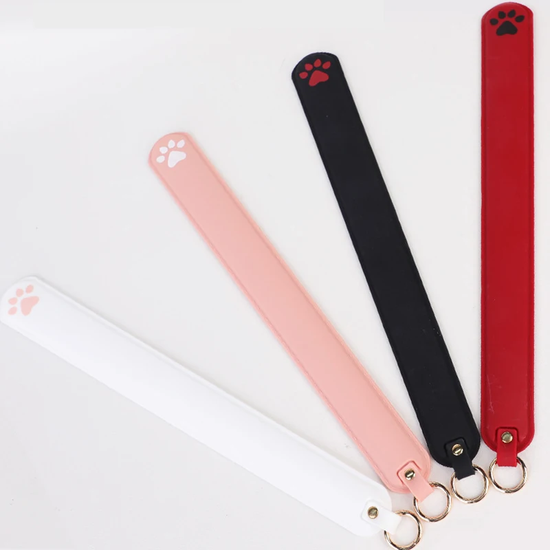 Kijka do klapsów ze skóry PU i silikonu, 42,5 cm, bicz jeździecki, kij do klapsów do treningu koni