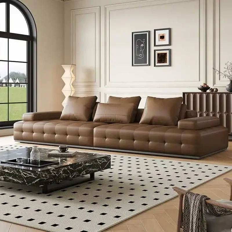 

Европейский кожаный электрический диван-кровать, модульные диваны с откидной спинкой, скандинавская роскошная гостиная, ленивый шезлонг, мебель для дома Cama FYRS