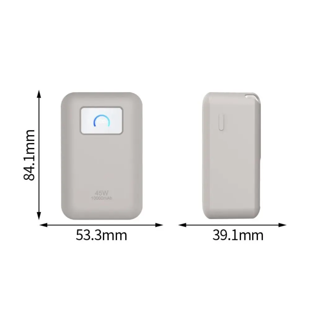 Silicone Portable Charger Protective Case Anti-fall a1638 Carrying Organizer Bag Soft Shockproof for Anker Nano 45W 10000mAh