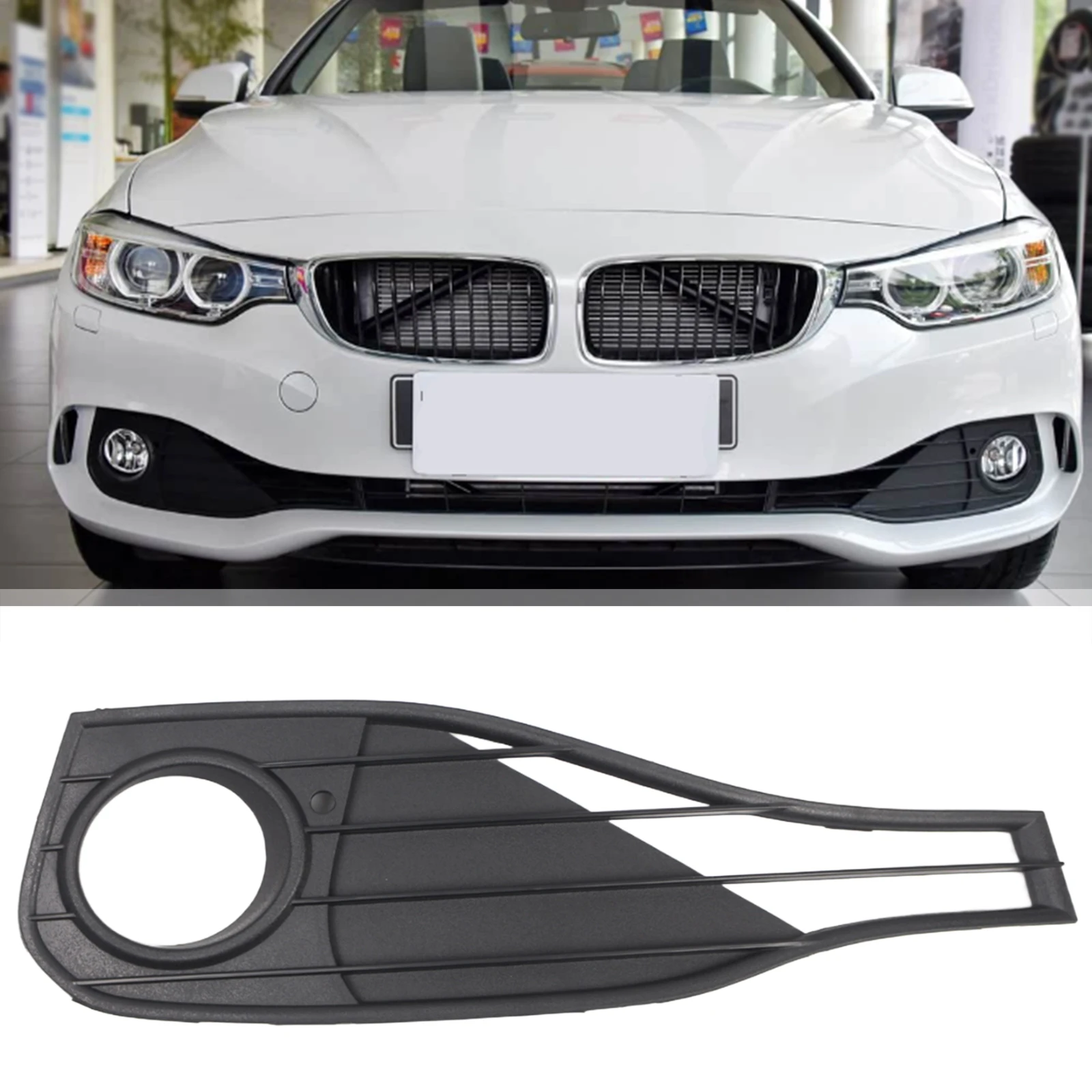 

For BMW 4 SERIES F32 F33 F36 2014-2020 Car Front Bumper Fog Light Lower Grille Fog Light Grill Cover 51117294684 51117294683