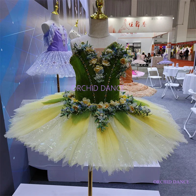 

Professional 12 Layers Custom Size Kids Girls Adult The Wizard of Oz Performance Wear Green Ballet Dance Tutu Costumes